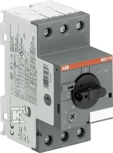 ABB variklio grandinės pertraukiklis MS116-2.5 3P 2.5A 1SAM250000R1007