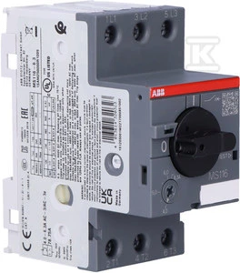 ABB variklio grandinės pertraukiklis MS116-6.3 3P 6.3A 1SAM250000R1009