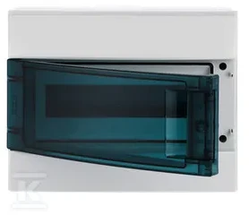 ABB Modulinė paviršinio montavimo hermetinė skirstomoji spinta Mistral65 1x12 12M IP65 63A II klasė durelės permatomos H65P12X120750 1SLM006500A2212