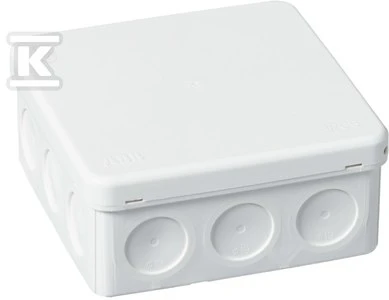 ABB ant paviršiaus montuojama dėžutė 104x104 mm su IP55 AP10 kabelių riebokšliu