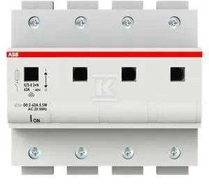 ABB saugiklis 3P+N 63A D02 ILTS-E3+N (2CDE103101R1901)