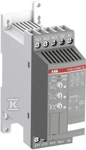 ABB švelnaus paleidimo įrenginys, 3 fazių, 208–600 V AC, 12 A, 5,5 kW Uc, 24 V AC/DC (1SFA896106R1100)
