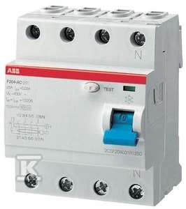ABB LIKUTINĖS SROVĖS PERTRAUKLIS 4P, A, 63A, 30