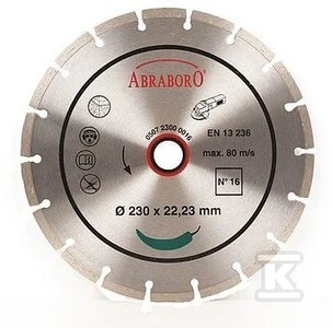 Abraboro Diamond blade 230 x 22/7 N16 (AB23000016)