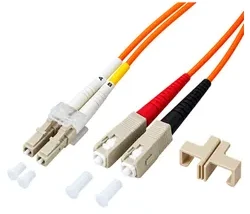 Efb Elektronik EFB Šviesolaidinis dviplėšis (duplex) pakaitinis kabelis LC/SC, OM2, 50/125, LSZH, oranžinė, 10 m (O0320.10)