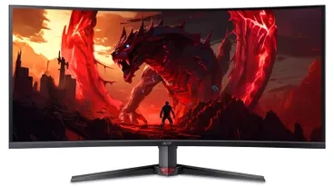 „Acer Nitro XZ3“ (XZ403CKRbmiiphuzx) 39,7 colio 5K žaidimų monitorius, 100,8 cm (39,7"), VA, 1000R lenktas, 180 Hz, 95 % DCI-P3, 2 HDMI, 1 DP, 1 Type-C