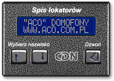 ELEKTRONINIS NUOMININKŲ SĄRAŠAS CDN-230E-ST/W ACO