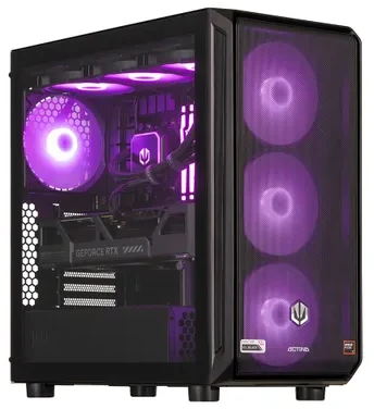 Stacionarus kompiuteris Actina 5901443414575 PC AMD RyzenTM 7 7800X3D 32 GB DDR5-SDRAM 2 TB SSD NVIDIA GeForce RTX 5070 Ti Midi Tower Juodas