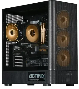 Ausinės Actina 5901443441939 PC Intel Core Ultra 5 250K Plus 32 GB DDR5-SDRAM 1 TB SSD NVIDIA GeForce RTX 5070 Midi Tower Juodas