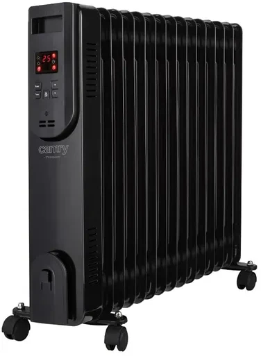 Adler Camry | Alyvos pripildytas radiatorius su nuotolinio valdymo pulteliu | CR 7820 | Alyva užpildytas radiatorius | 2500 W | Galios lygių skaičius 3 | Juodas
