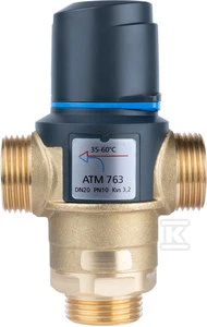 Afriso termostatinis maišymo vožtuvas ATM763 DN20 G1'' Temperatūros diapazonas 35-60°C Kvs3.2 1276300