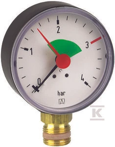 Afriso HZ80 VERTIKALUS MANOMETRAS 1/2" 0-4BAR