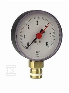 Afriso šildymo manometras RF 100 Ø=100mm 0-4bar 1/2'' 1.6 klasė - 63612