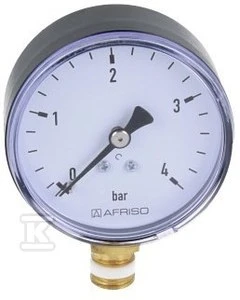 Afriso RF63 VERTIKALUS MANOMETRAS 1/4" 0-4BAR