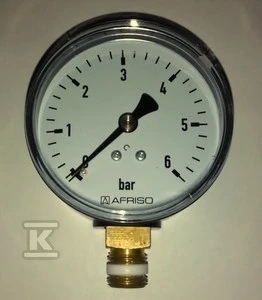 Afriso RF63 VERTIKALUS MANOMETRAS 1/4" 0-6BAR