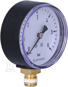 Afriso RF63 VERTIKALUS MANOMETRAS 1/4" 0-6BAR