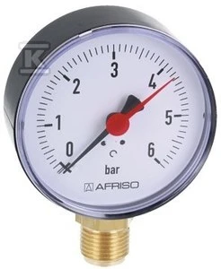 Afriso šildymo manometras RF 80mm - 63563