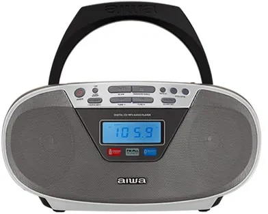Aiwa BBTU-400SL portable stereo system Analog & digital 6 W FM Sidabrinis MP3 playback