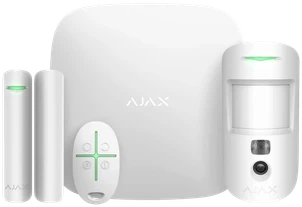 Ajax Signalizacijos rinkinys StarterKit Cam Plus Hub 2 Plus, MC, DP, SC baltas