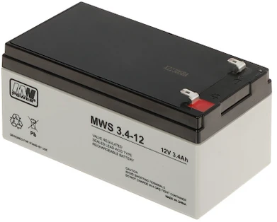 AKUMULIATORIUS 12V/3.4AH-MWS MW Power