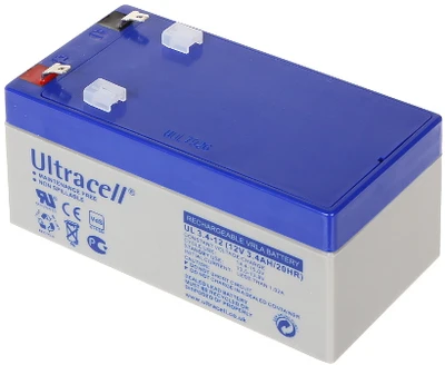 AKUMULIATORIUS 12V/3.4AH-UL ULTRACELL
