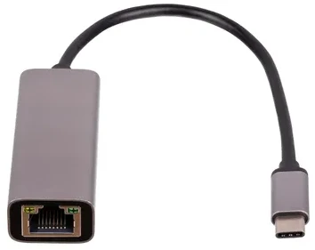 Adapteris su kablem Akyga AK-AD-65 karta jungiama į tinklą USB type C (m) / RJ45 (f) 10/100/1000 ver. 3.0 15cm