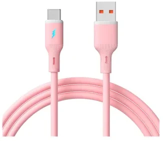 AKYGA Cable USB AK-USB-61 USB A m / USB type C m ver. 2.0 18W 1m Rožinė Silicone