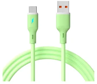 AKYGA Cable USB AK-USB-64 USB A m / USB type C m ver. 2.0 18W 1m Žalias Silicone