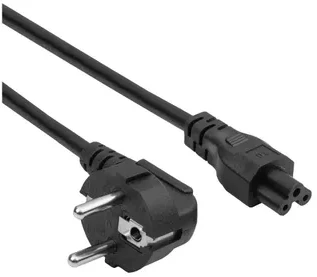 Akyga Varinis maitinimo kabelis Akyga AK-NB-10c koniczynka IEC C5 CEE 7/7 nešiojamajam kompiuteriui 3m