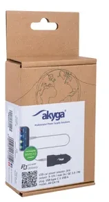 Įkroviklis Akyga AKYGA Automobilinis įkroviklis 12/24V AK-CH-16 36W USB-A + USB-C PD Quick Charge 3.0 5-12V / 1.5-3A juodas