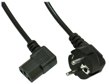 IEC maitinimo laidas PC maitinimo šaltiniui - kampinis - Akyga - 1.5m