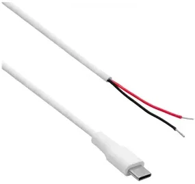 AKYGA USB type C m cable open version AK-SC-40 1m baltas