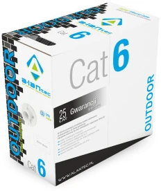 Tinklo Kabelis - Alantec KIU6 305m Cat6 U/UTP Juodas