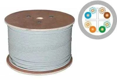 Alantec Kabelis U/UTP kat.6 PVC Eca 4x2x24AWG 500m 25 lat gwarancji, badanie jakości laboratorium (KIU6PVC500)