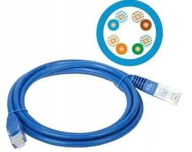 Alantec KKU5NIE1 tinklo kabelis mėlynas 1 m Cat5e U/UTP (UTP)