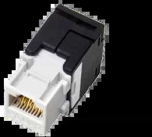 Jungtis - Alantec MB001 RJ45 Moteriška Auksu Padengta Tiesi Juoda/Balta