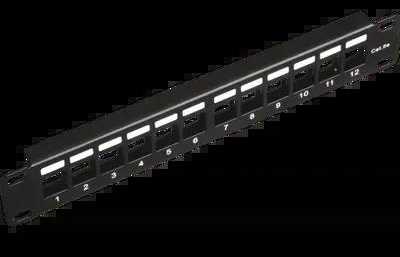 Alantec PK038 10 colių modulinė komutacinė panelė, 12 prievadų, 1U