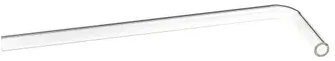 „Alphacool HardTube“ 16/11 mm borosilikatinis stiklas, 90 laipsnių kampas, 10/30 cm, skaidrus