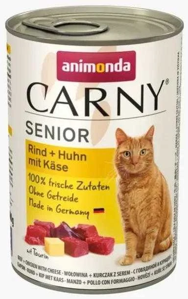 Animoda Drėgnas Kačių Maistas - Animonda Carny Jautiena Ir Vištiena su Sūriu, 400g