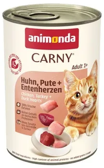 Animoda Drėgnas Kačių Maistas - Animonda Carny Suaugusiems Vištiena, Kalakutiena, Antis 400g