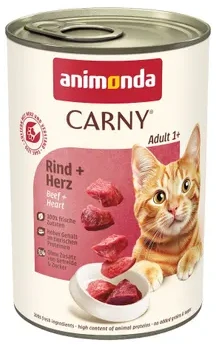 Animoda Drėgnas Kačių Maistas - ANIMONDA Carny Suaugusiems Jautiena Ir Širdelėmis 400g