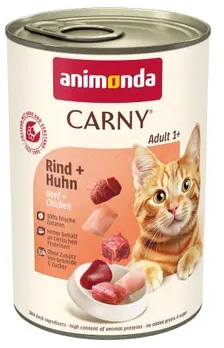 Animoda Kačių Maistas - ANIMONDA Carny Suaugusiųjų Jautienos ir Vištienos Drėgnas Kačių Maistas 400g