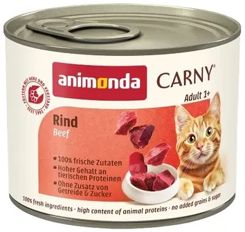 Animoda Drėgnas Kačių Maistas - ANIMONDA Carny Suaugusiųjų Jautiena 200g Be Glitimo Be Grūdų