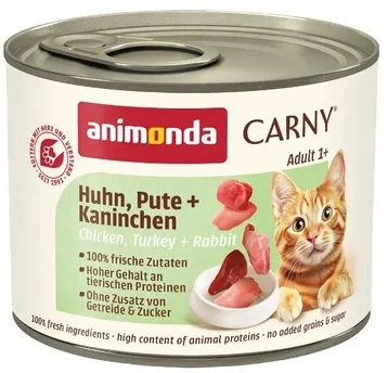 Animoda Drėgnas Kačių Maistas - Animonda Carny Vištiena/Kalakutiena/Triušis 200 g