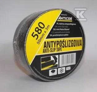 Anticor JUODA ANTISLIDANTI JUOSTA 50MMX3M