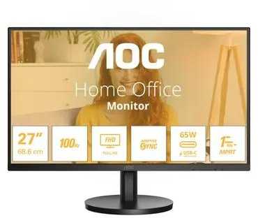 AOC 27B3CA2 kompiuterio monitorius 68,6 cm (27") 1920 x 1080 pikselių „Full HD“ LED juodas