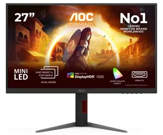 Žaidimų monitorius AOC U27G4XM, 27" 4K UHD (3840x2160) Fast IPS, 160Hz, 1ms, DisplayHDR 1000, HDR