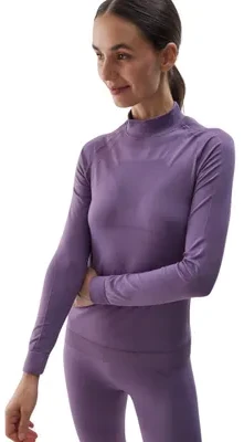 Apatiniai drabužiai termo besiūliai moteriški 4F F156 violetiniai 4FWAW24USEAF156 50S (M/L)