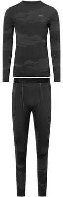 VIKING Gasher Man Set Merino men's underwear, dydis L, juodas