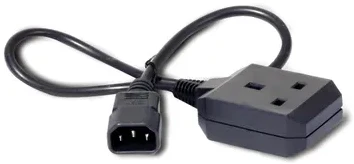 APC APC C14 – BS1363 JK maitinimo kabelis, 0,6 m (AP9881)